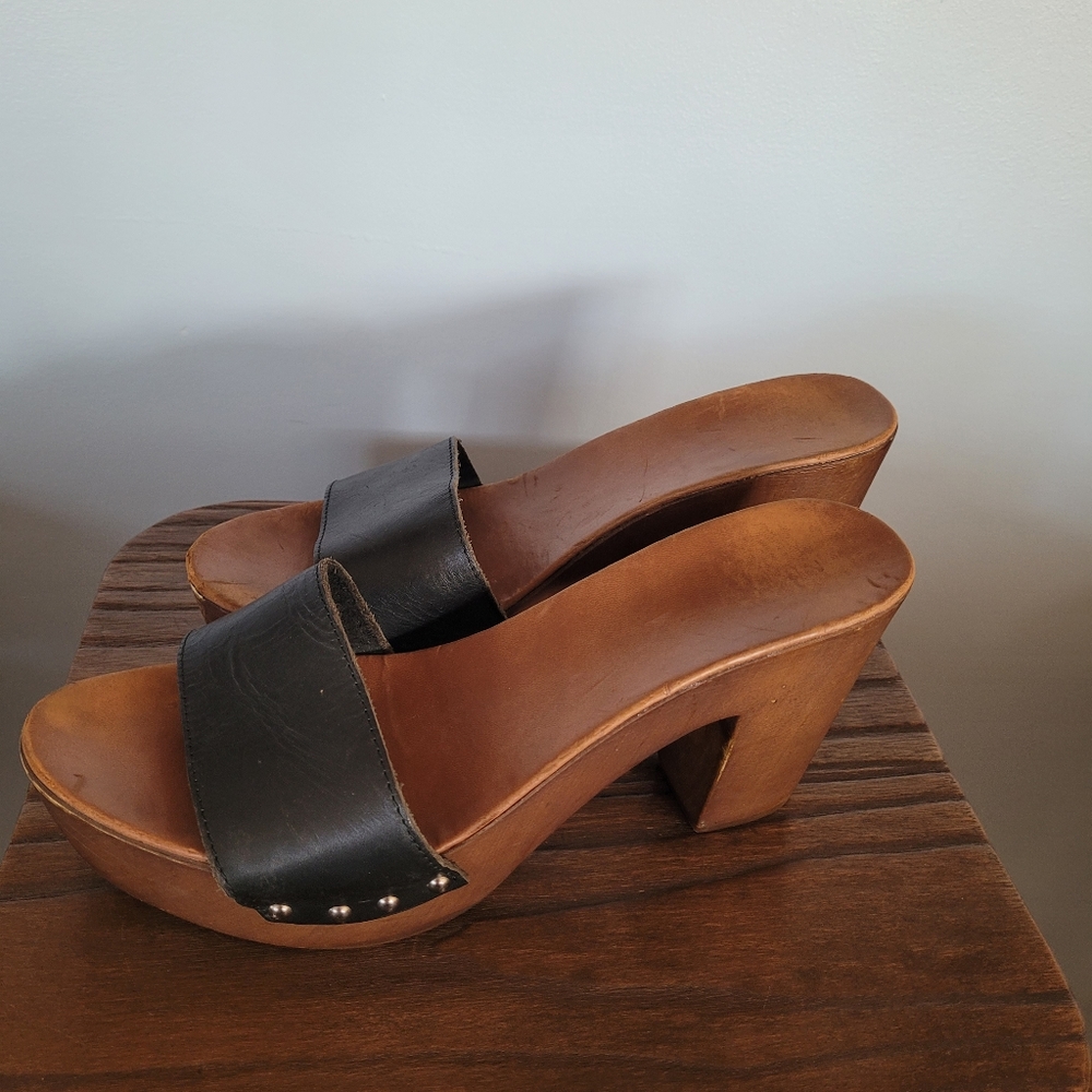 Aldo Wood And Leather heels